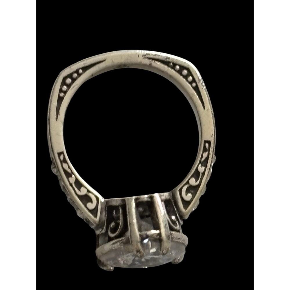 Brighton Ring Token Of Love Heart Size 5.5 Rare Find! Clear Crystal Heart NWOT - Picture 7 of 8